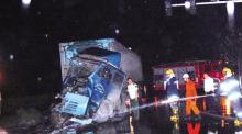 30吨甲醇的罐车被撞 即场锯树“堵漏”